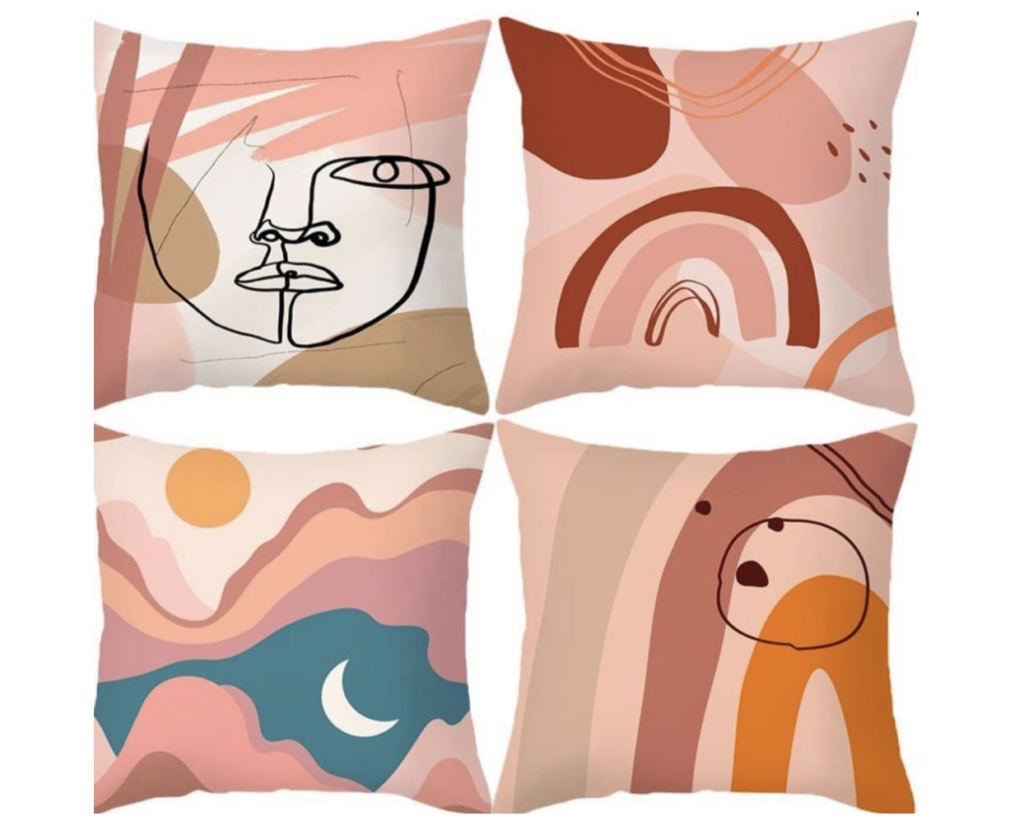 pantone peach fuzz, Fenza peach pillow covers